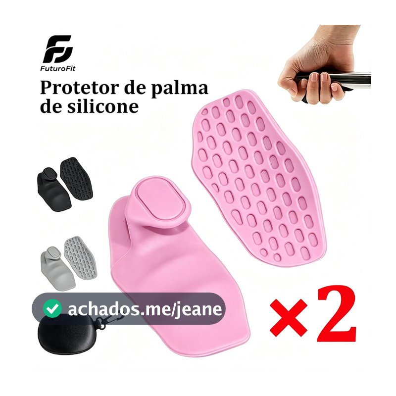 Grip Pad Largo 9cm Luva Academia Protetor Mão Treino