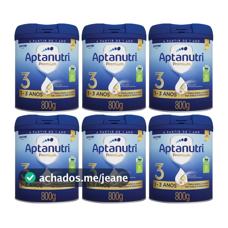 kit 6 Latas Aptanutri Premium N°3 800gr EQ.1 de 1-3 Anos