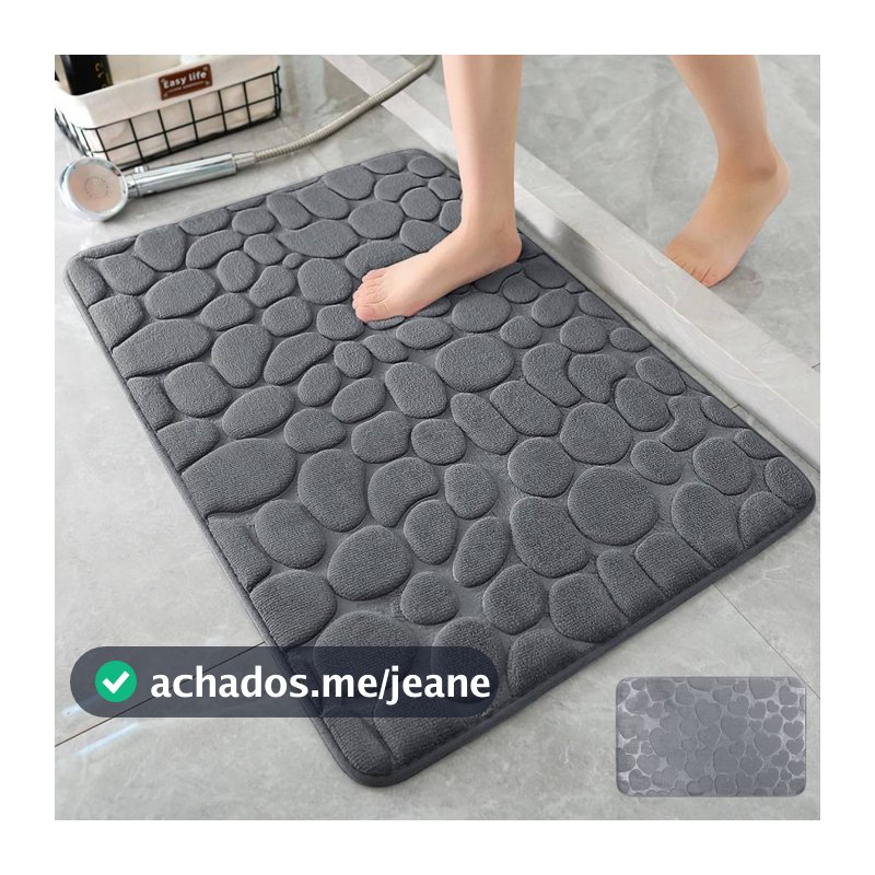 kit Tapete para Banheiro de Secagem Rápida e Super Absorvente Ideal para Chuveiro Cozinha e Varanda