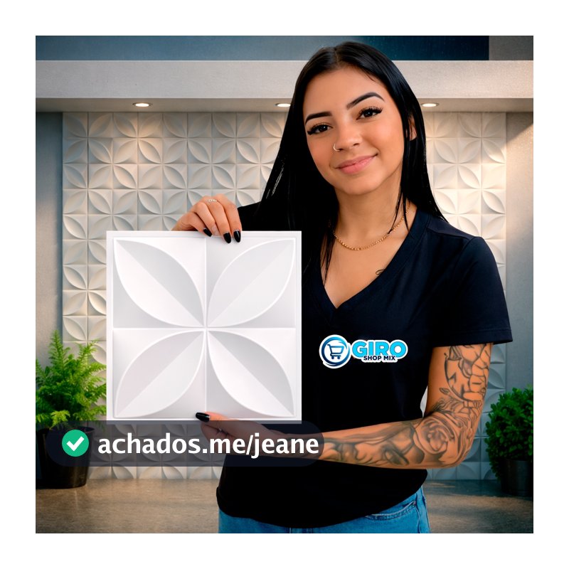 Placa 3D PVC 25x25cm para Parede – Revestimento Decorativo 3D | Vários Modelos Disponíveis