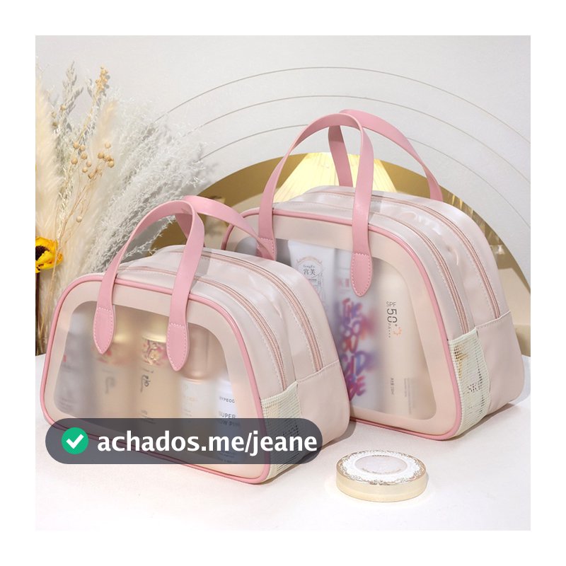 Mini Nécessaire Para Kit Maquiagem Bolsa De Higiene Pessoal Portátil Separação úmida E Seca -T12