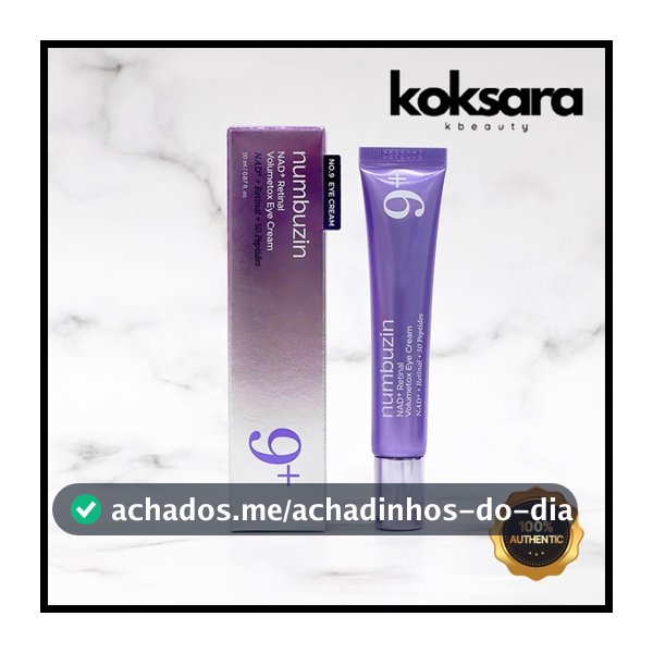 Numudin No . 9 NAD + Retinal Volumetox Creme Para Olhos 20ml/Conjunto Duplo