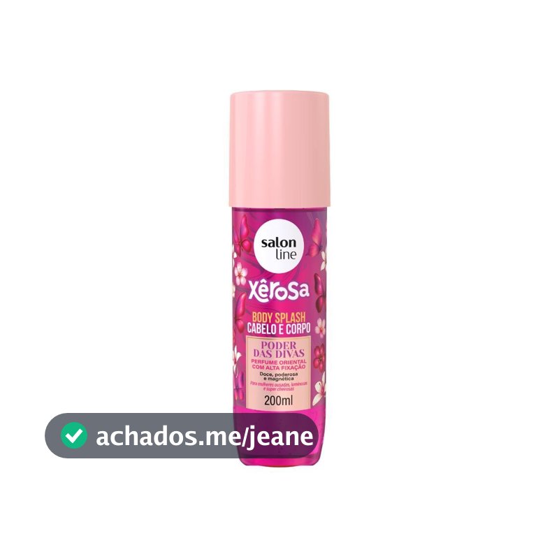 Body Splash Xêrosa Poder das Divas 200ml