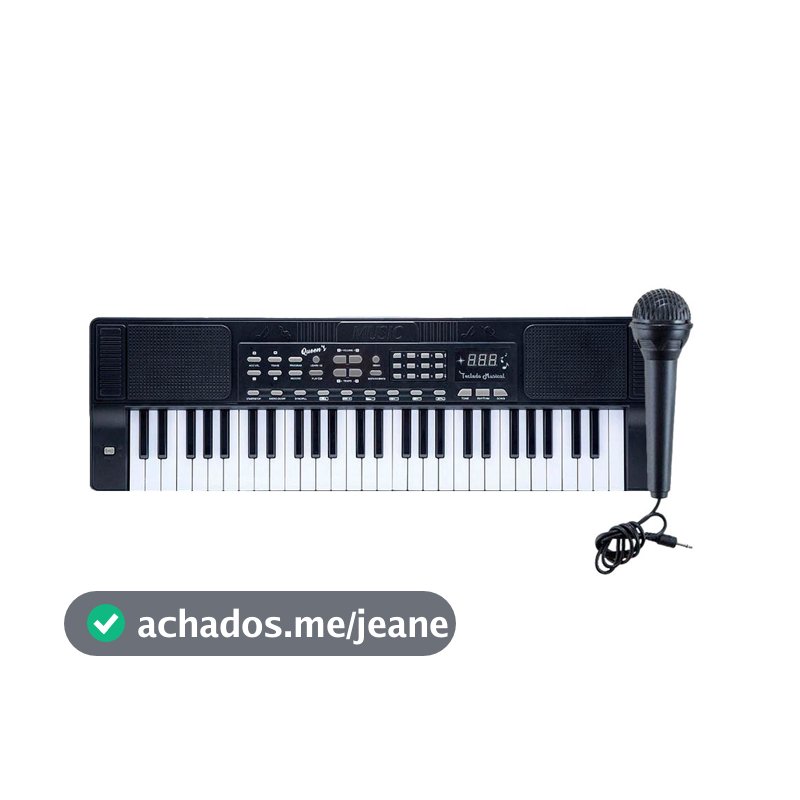 Teclado Musical Para Iniciantes Queens 54 Teclas 12 Musicas