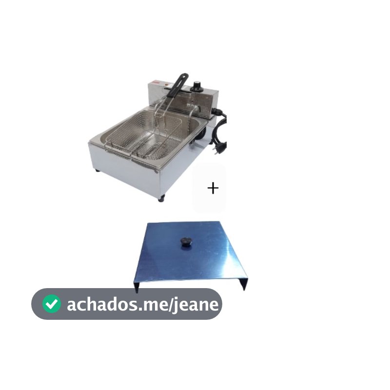 fritadeira Industrial 5 litros batata pasteis salgados com Tampa Promoção!