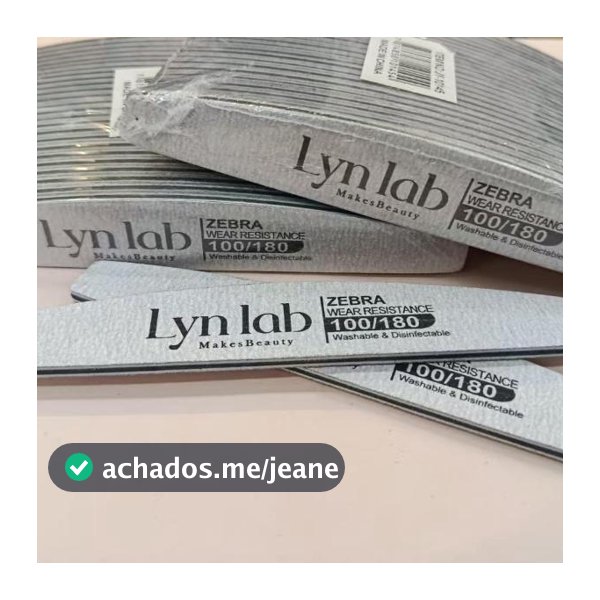 Kit 20 Lixas Zebra Abrasiva 100/180 - Profissional LynLab - JY10145