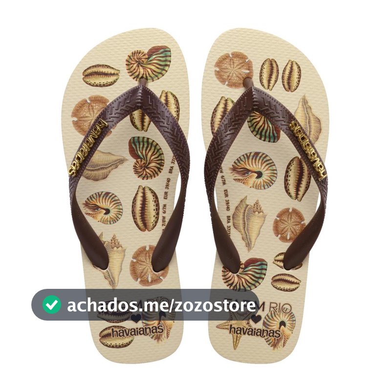 Chinelo Havaianas Farm Conchas