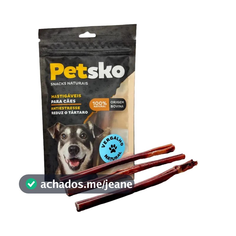 Petisco PetSko Capa Vergalho Natural 10 UND