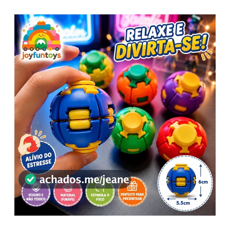 3D Impresso Alívio Do Estresse Giroscópio Compressão Bola Rotativa Móvel Fidget Spinner Brinquedo De Descompressão Dedo