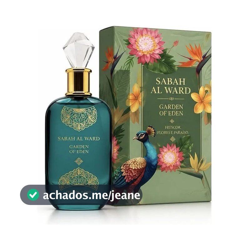 Perfume Árabe Sabah Al Ward Garden of Eden Al Wataniah Feminino Eau de Parfum 100ml Original
