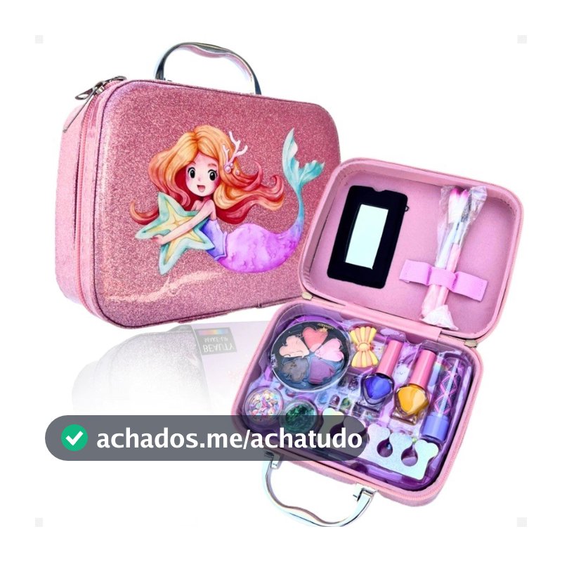 Maleta Kit  Maquiagem Menina Infantil Presente + Kit Unha