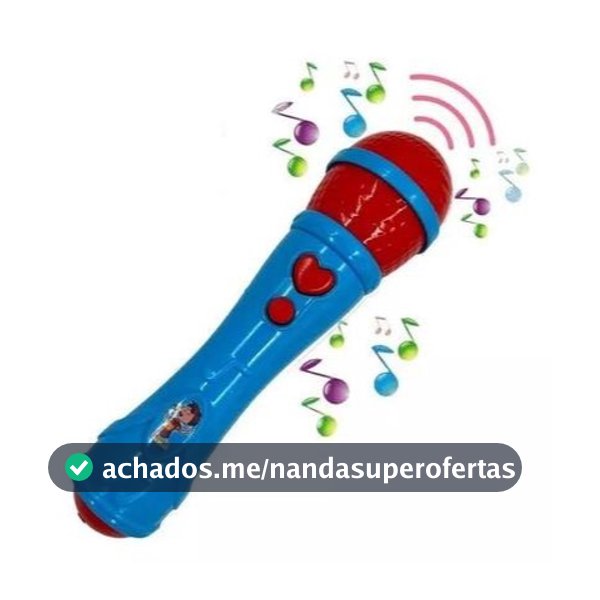 Microfone  de Brinquedo Com Karaoke Para Criança Infantil