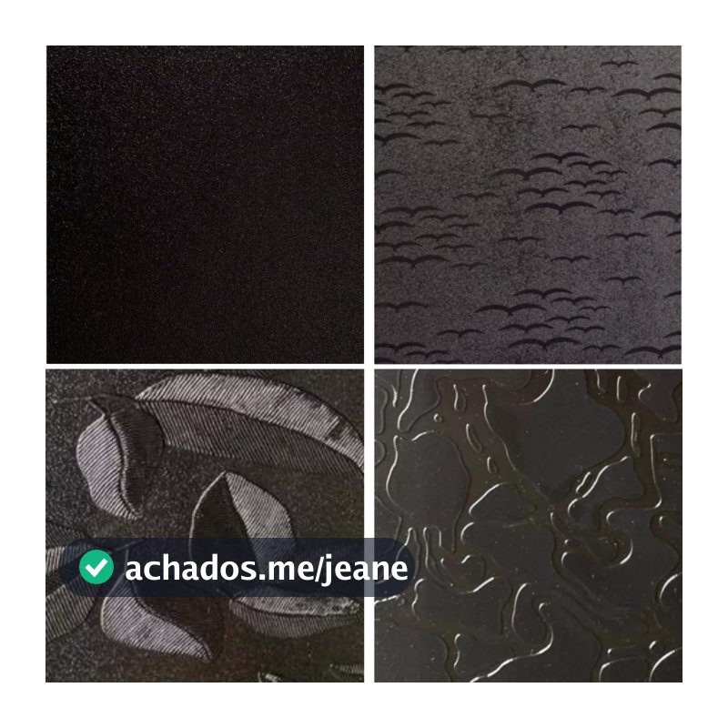 Chapa de Acrílico PET Para Box E Gabinetes 90x98 Fumê Vários Modelos Sob Medida