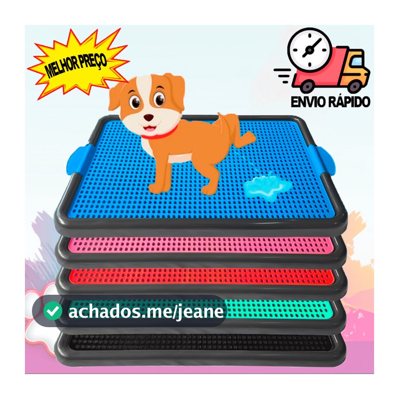 Sanitário Canino Grande Banheiro Pet Educador Xixi Sim Tapete Higiênico Cachorro