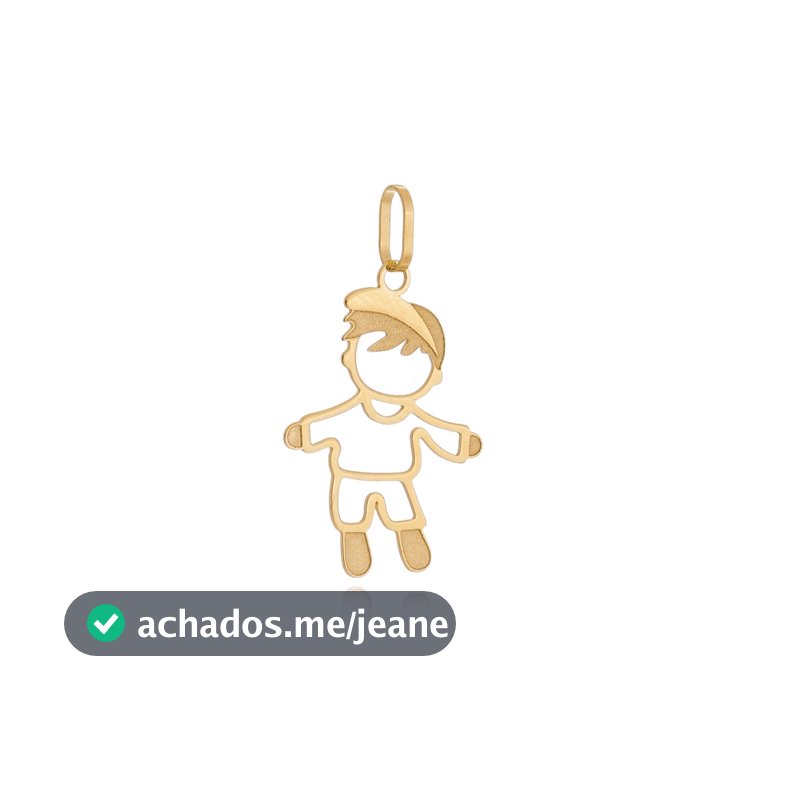 Pingente Menino Filho Em Ouro 18k Boné