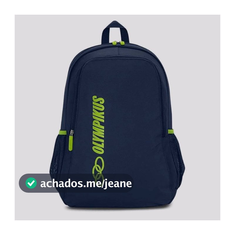 Mochila Olympikus Essential Marinho e Verde
