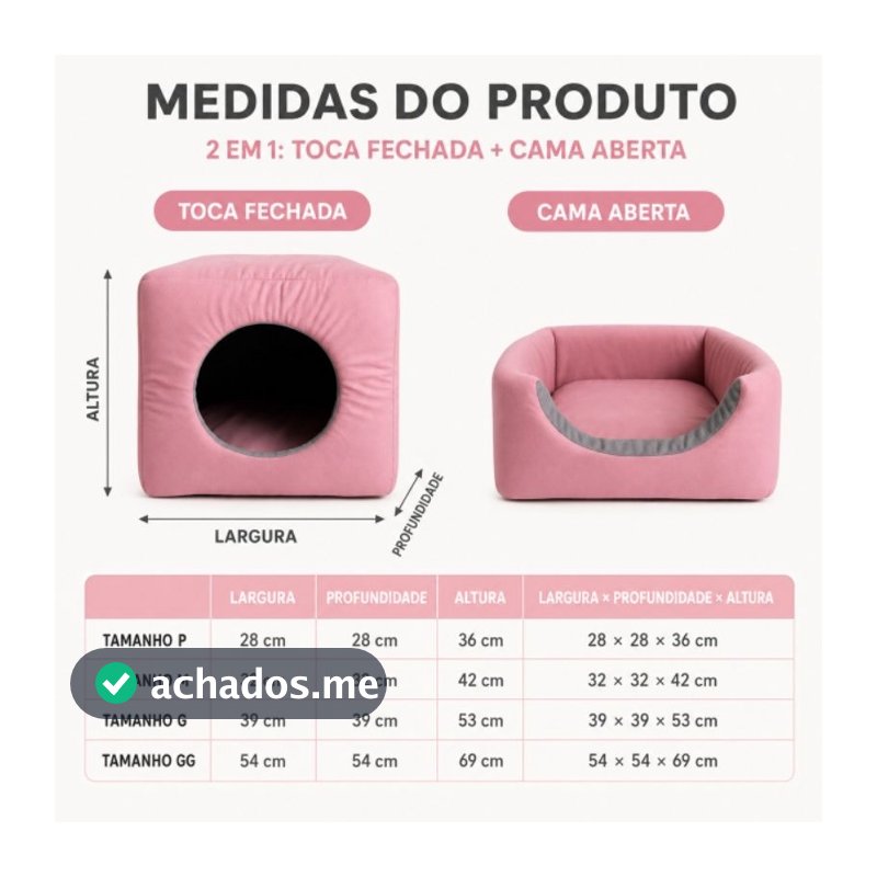 Casinha cama toca Iglu 3 Em 1  Cão E Gato,Tamanhos P, M, G e GG, com almofada removível fundo impermeável