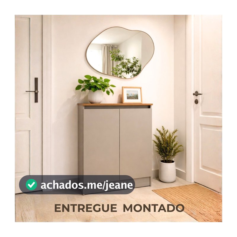Armário balcão pequeno estreito duas portas despensa lavanderia aparador apartamento montado 60cm