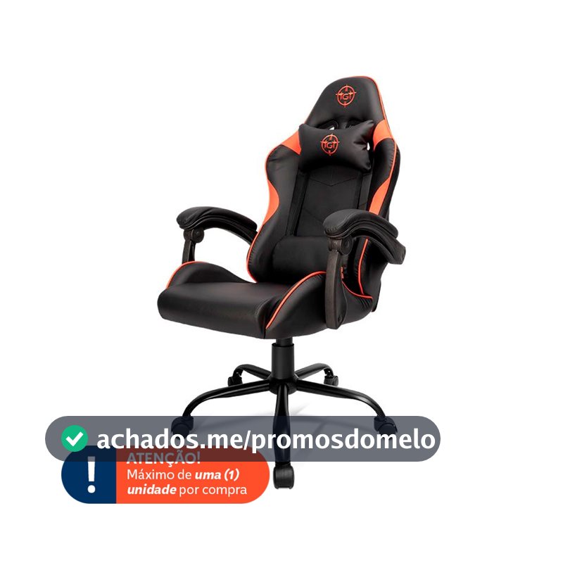 Cadeira Gamer TGT Heron TC3, Preto e Vermelho, TGT-HRTC3-BLRD