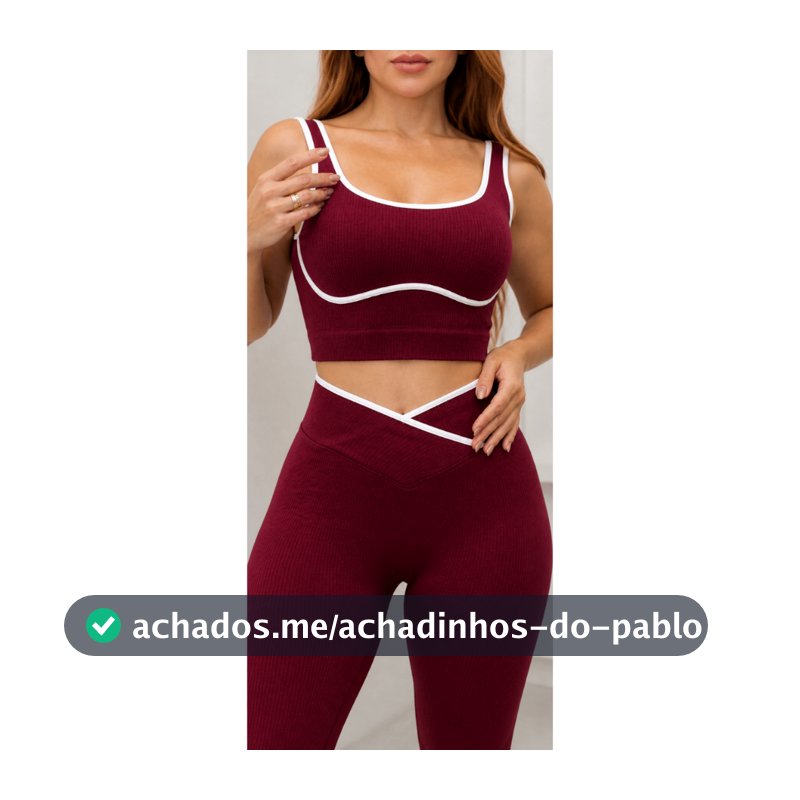 Conjunto Gringo Academia Feminino Calça e Top Esportivo