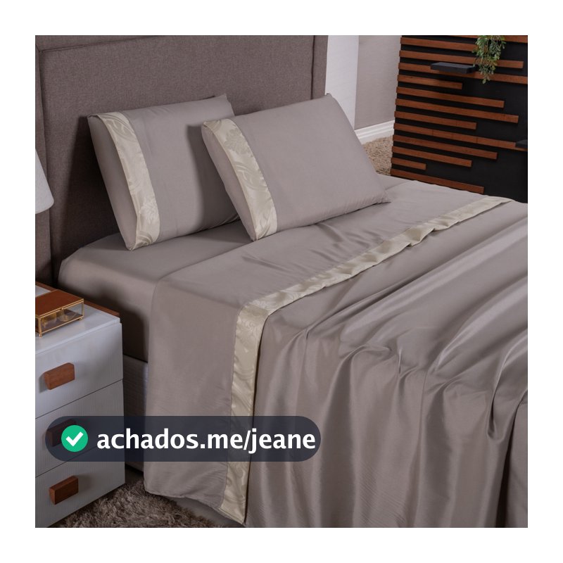 Kit Jogo de Lençol 4 Peças Percal 400 Fios Toque Macio Jogo de Lençol Casal Queen Size/ King Size