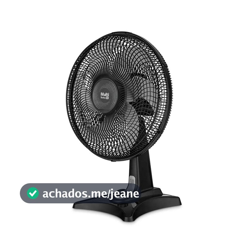 Ventilador de Mesa Multi Turbo 40 135w 3 Velocidades Preto VL40 - Multilaser