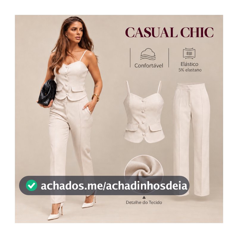 CONJUNTO CROPPED COM CALÇA SKINNY TECIDO PREMIUM ELEGANTE E CHIQUE MODELADOR POSTAMOS NO MESMO DIA