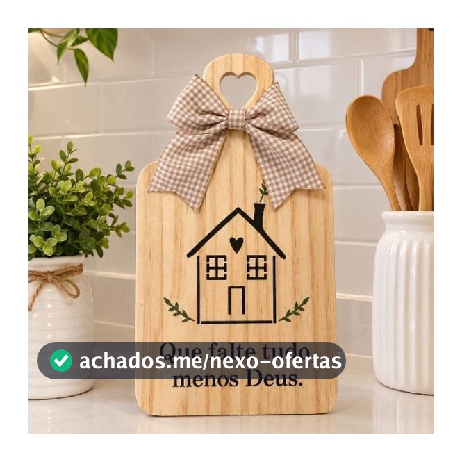 Tábua em pinus decorativa Home.