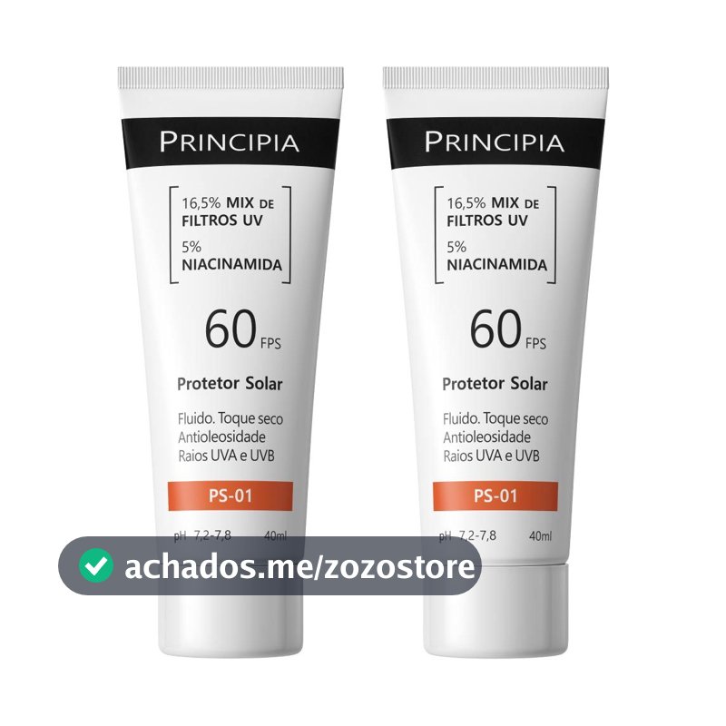 Principia Kit Duo c/ 2 Protetores Solares Faciais - PS-01 FPS 60