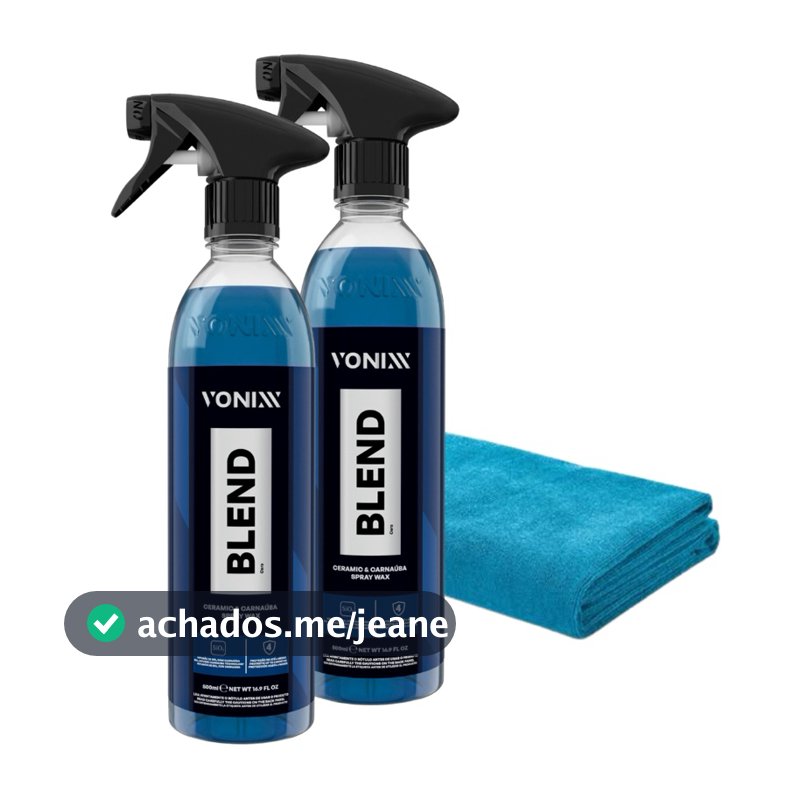 2 Ceras Blend Vonixx Automotivas  Carnaúba + Toalha 40x40
