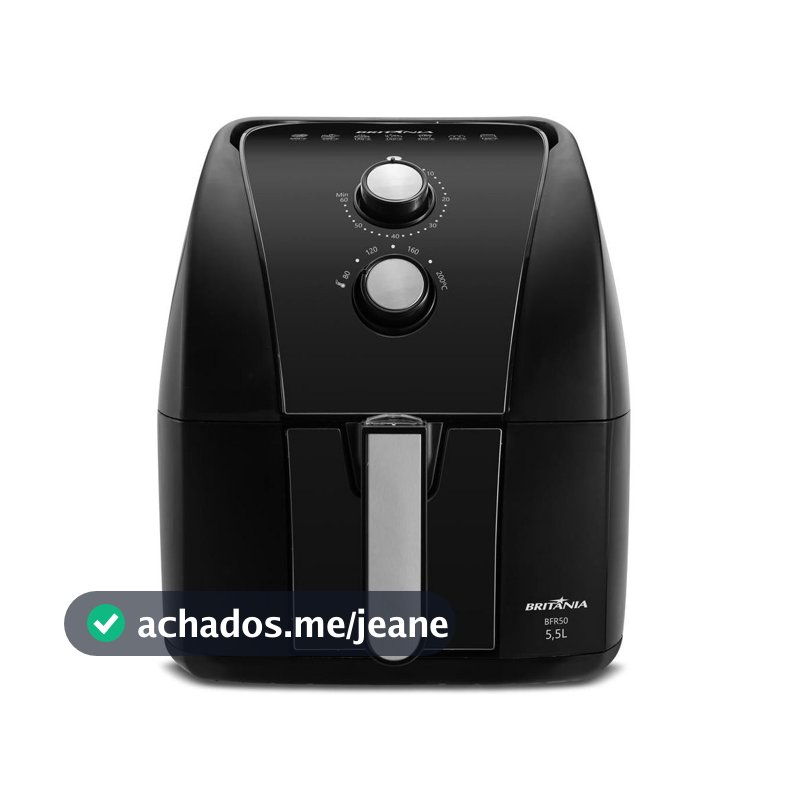 Air Fryer Britânia 5,5L Antiaderente Redstone 1500W BFR50
