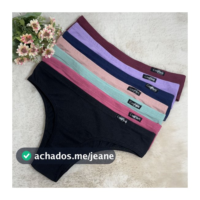Kit Calcinha De Algodão 100% Premium Feminina Dia a Dia Confortável Lingerie