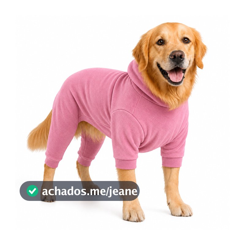 Macacão Pet com Capuz de Frio Escolha a Cor - Roupinha De Cachorro Inverno Pequeno-Grande Roupa para Macho Fêmea Soft
