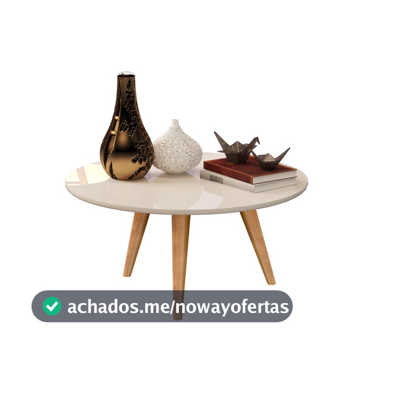 Mesa Centro retro Decorativa para sala Dubai com pés palito em madeira cores