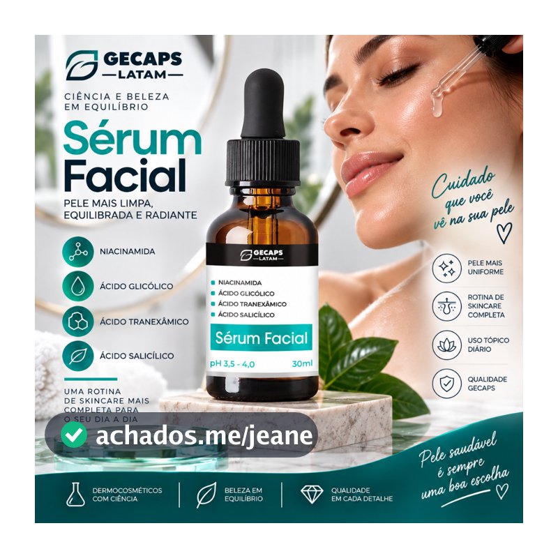 Sérum hidratante Clareador de Manchas Facial  GL 30ml