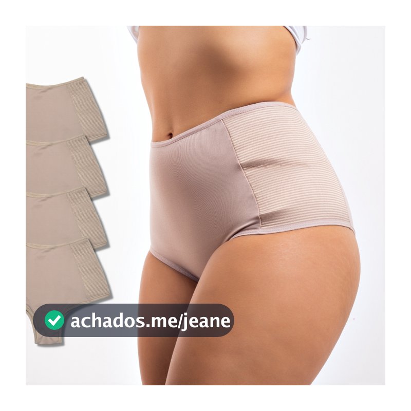 Kit 4 Calcinhas Cinta Modeladora Compressora Culote e Cintura - VIÉRE