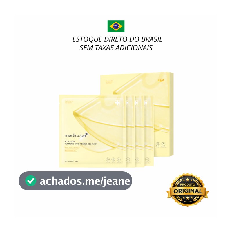 Máscara Iluminadora Medicube De Cúrcuma Kojic Acid 1Un - 28g Importado Coreia 1 Unidade