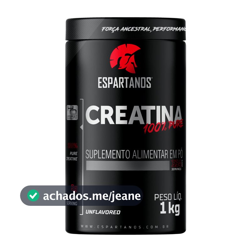 Creatina Monohidratada 100% Pura 1Kg - Espartanos