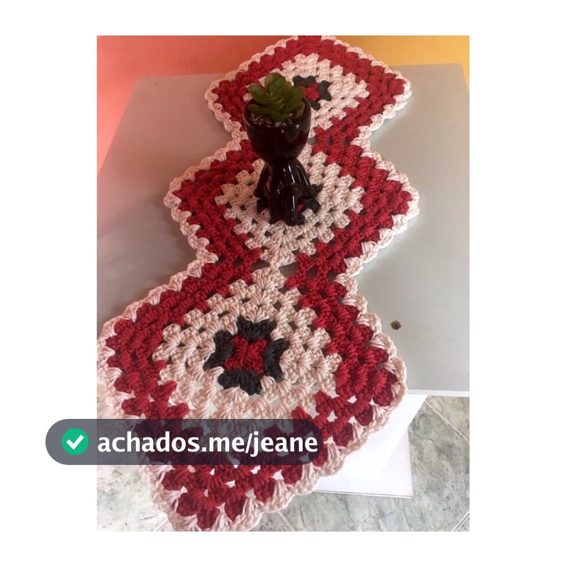centro de mesa de crochê/trilho de mesa /caminho de mesa  casa & decoração