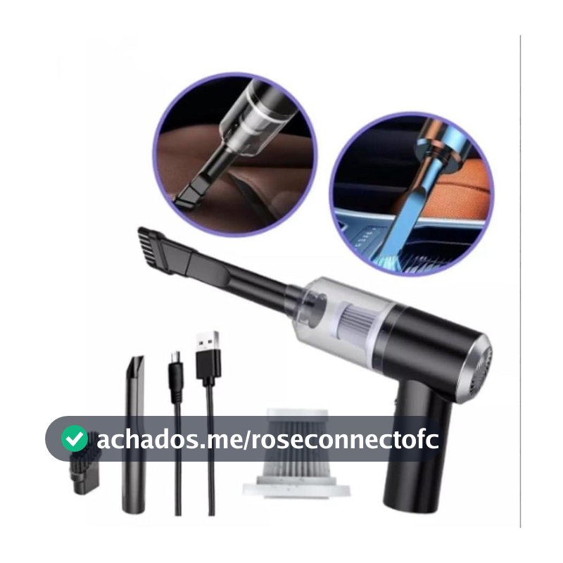 Aspirador De Pó Usb Portátil Completo Linha Premium Carro E Casa 2000mAh