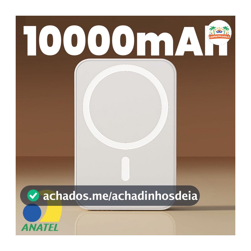 10000mAh/5000mAH/3000mAh Carregador portátil indução iPhone MagSafe bateria sem fio carregando