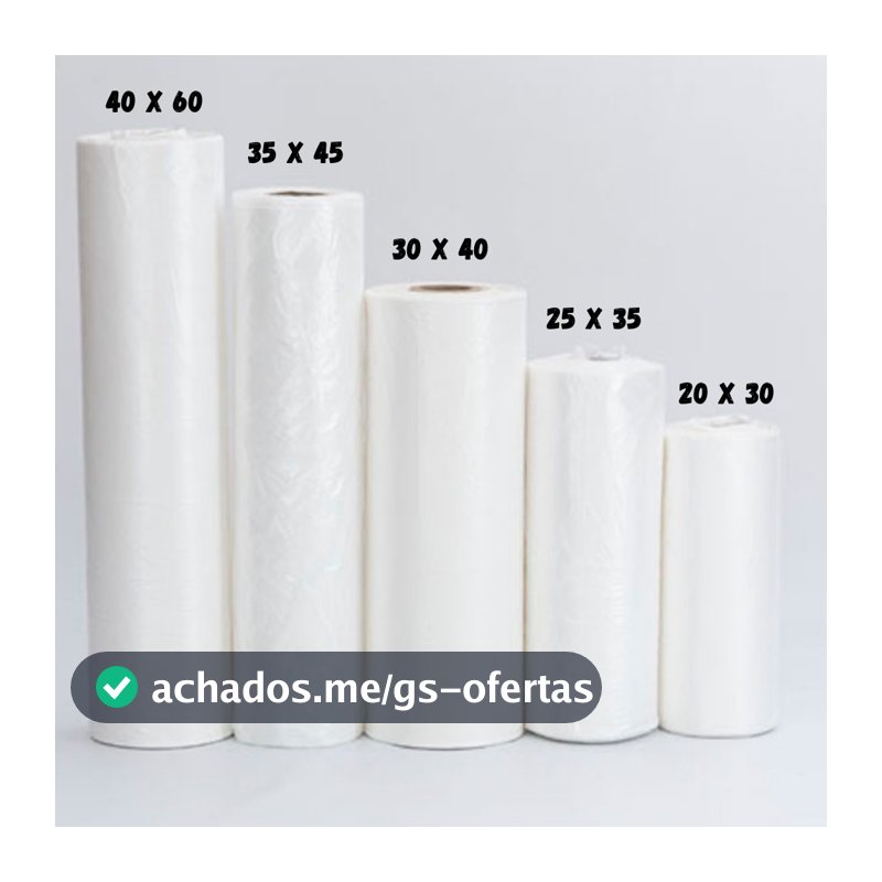 Rolo plástico Bobina Picotada Saco Transparente Super mercado