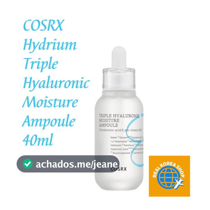 [Korea Made] [COSRX]  Hydrium Triple Hyaluronic Moisture Ampoule 40ml