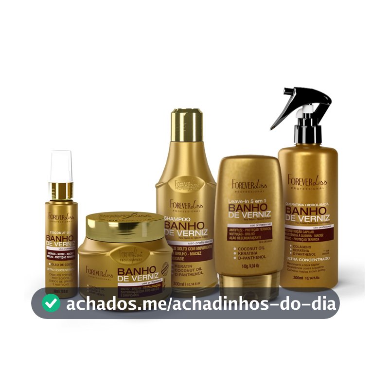 Kit Completo Banho De Verniz Forever Liss