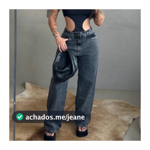 Calça Wide Leg Jeans Feminina Moderna Pronta Entrega Premium