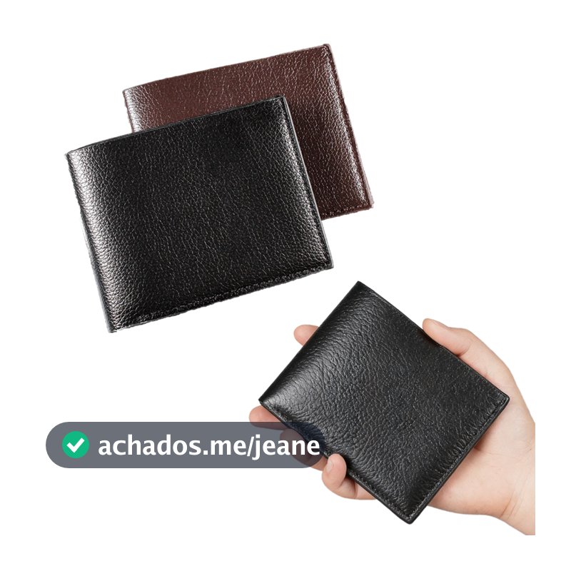 Carteira Masculina Porta-Cartões de Couro Casual e Dia a Dia Presente para Ele | Casual De Negócios