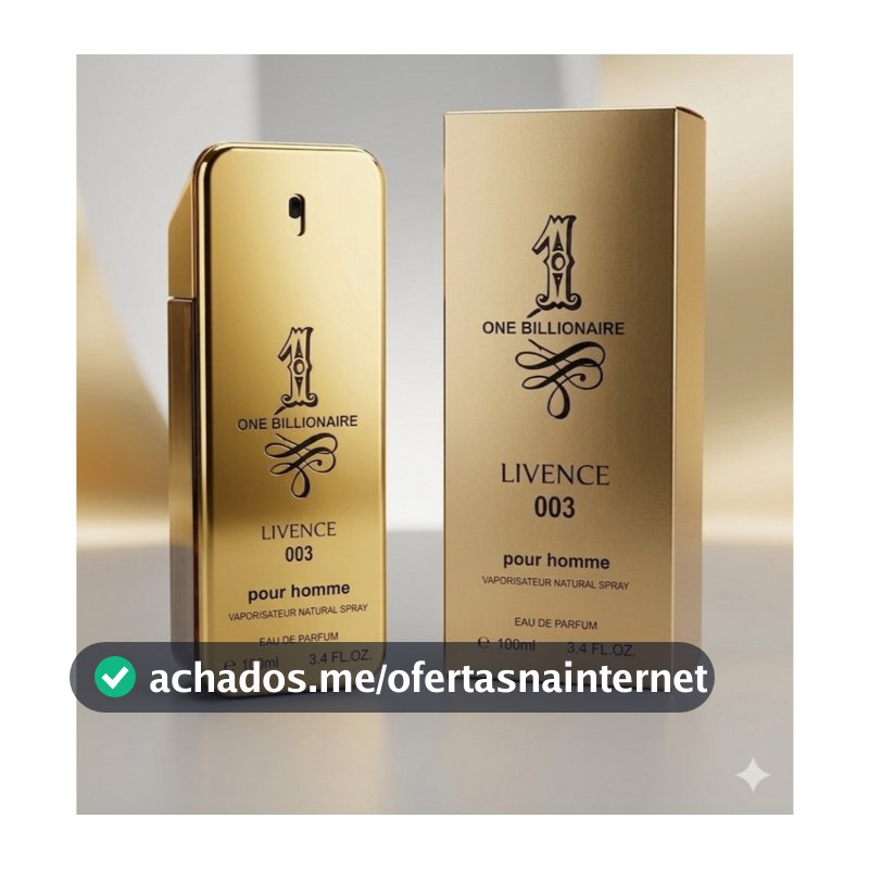 Perfume Masculino  One Biliionare Luxo Gold Livence 003 100ml Fixação Forte