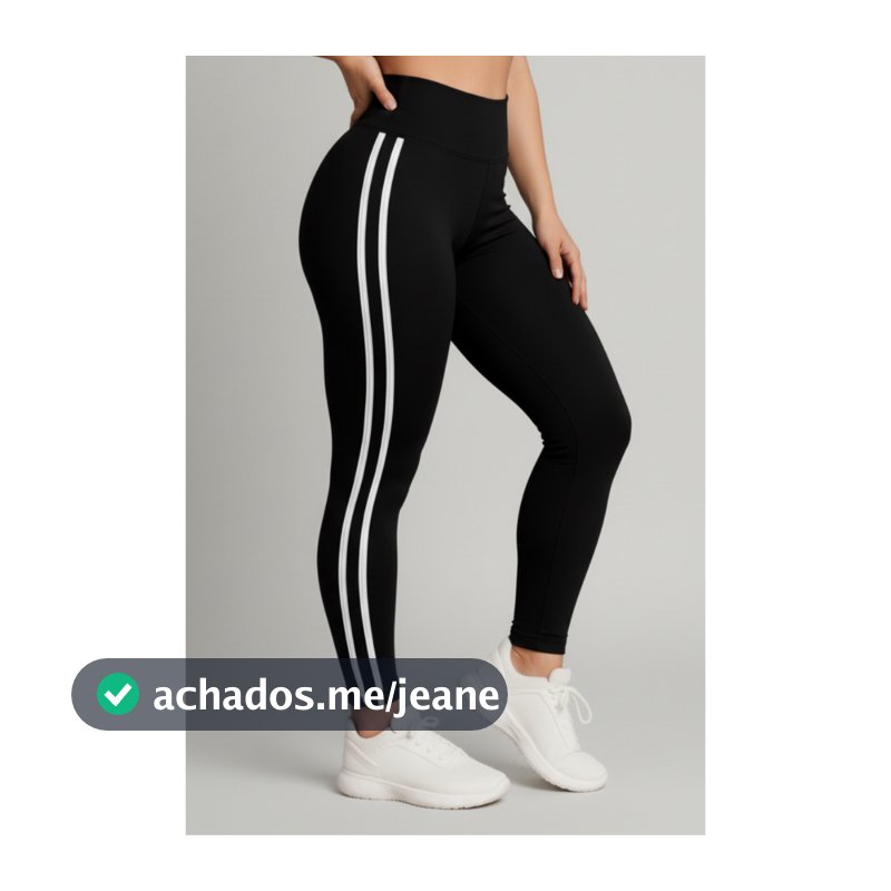 Calça Legging Listras Feminina Suplex Moda Fitness 2026 Academia Fitness Yoga Corrida