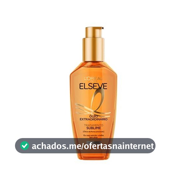 Óleo Finalizador Óleo Extraordinário, Anti Frizz, Protetor Térmico, L'Oréal Paris Elseve 100ml