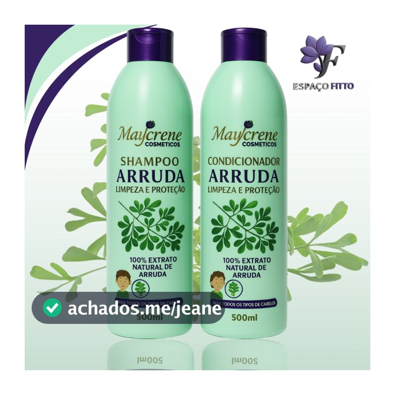Kit Arruda Shamp + Cond Maycrene 2x500  Limpeza, Proteção